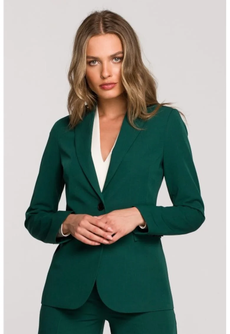 Sacou inchis cu un singur nasture,  Verde