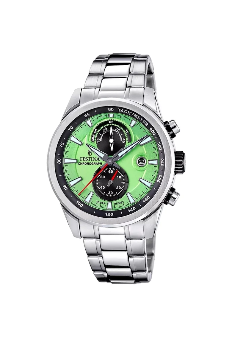 Ceas barbatesc  F20694/3 Quartz Argintiu
