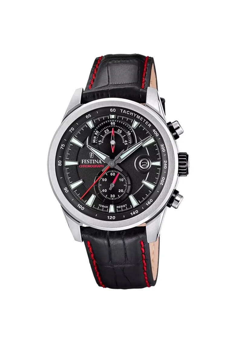 Ceas barbatesc  F20695/6 Quartz Argintiu