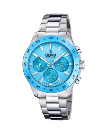 Ceas barbatesc  F20693/3 Quartz Argintiu