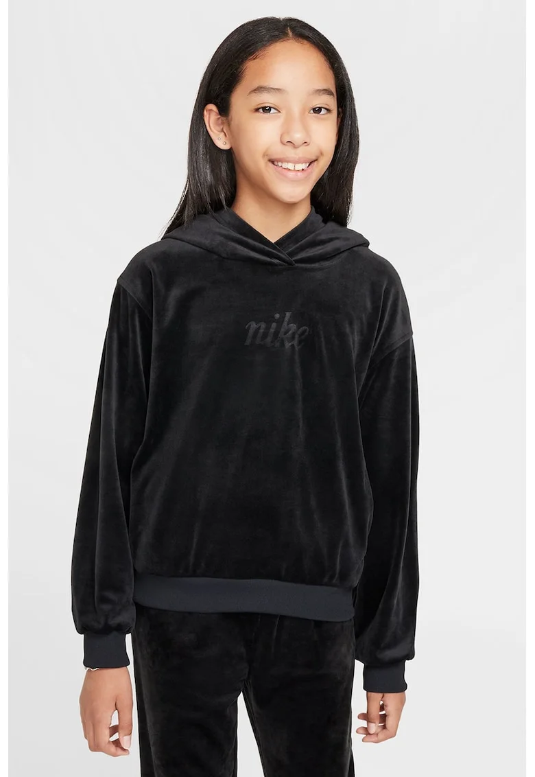 Hanorac cu logo Lifestyle, Negru stins