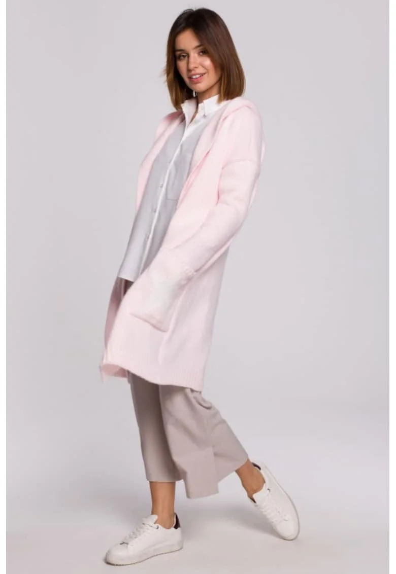 Cardigan cu motiv de stea,  Roz
