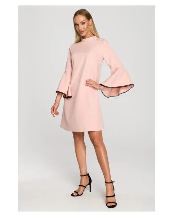 Rochie eleganta \ Poliester, Roz, Roz