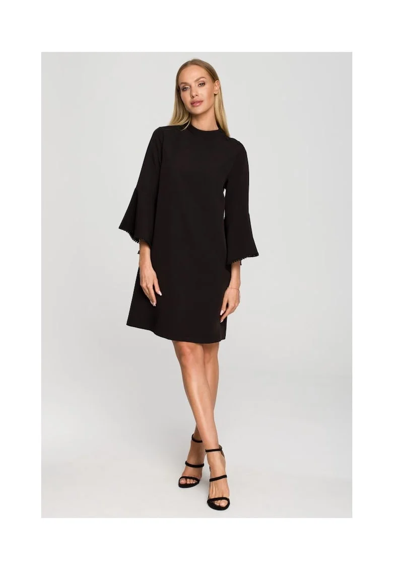 Rochie eleganta \ Poliester, Roz, Negru