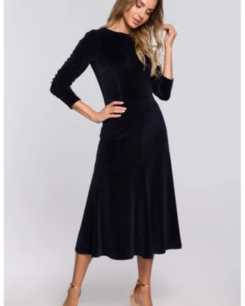 Rochie, Bumbac/Poliester, Verde, Albastru