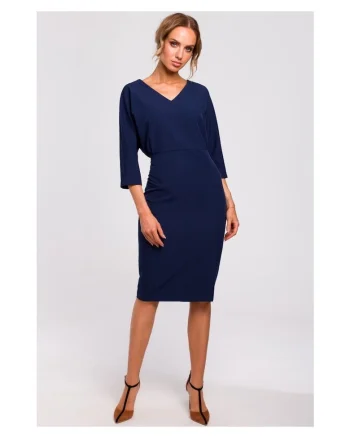 Rochie de dama  Poliester, Elastan, Albastru, Albastru