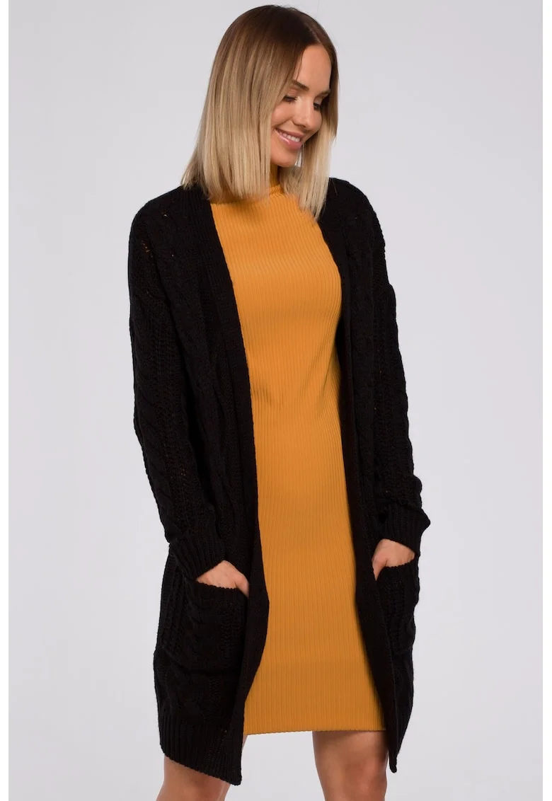 Cardigan fara inchidere,  Negru