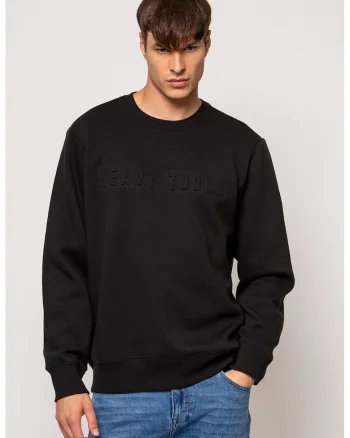Bluza de trening cu croiala lejera Dumas, Negru