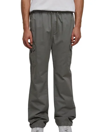 Pantaloni baggy cu snur de ajustare, Gri inchis