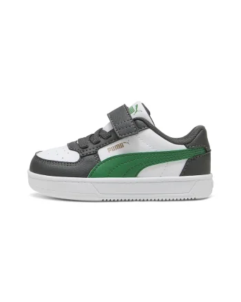 Pantofi sport Caven 2.0 de piele ecologica, Alb/Verde/Gri antracit