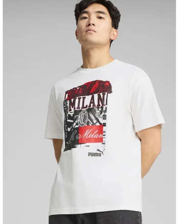 Tricou cu imprimeu si decolteu la baza gatului, Rosu/Negru/Alb optic