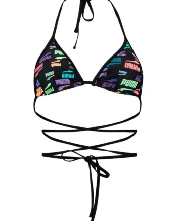 Top baie femei  Swim Women Wrap Triangle 1p 29917, Negru, Negru