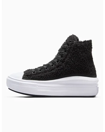 Tenisi high-top cu varf intarit Chuck Taylor All Star Move, Negru