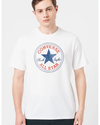 Tricou unisex de bumbac cu logo Go-To All Star, Rosu/Alb/Bleumarin