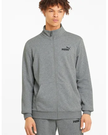 Bluza sport regular fit cu fermoar Essentials, Gri melange/Gri deschis melange