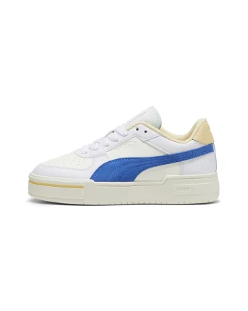 Pantofi sport cu insertii de piele intoarsa CA Pro Retro Resort, Alb/Albastru inchis