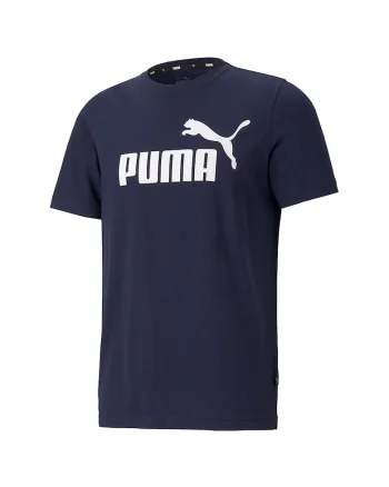 Tricou de bumbac cu imprimeu logo Essential, Alb/Bleumarin