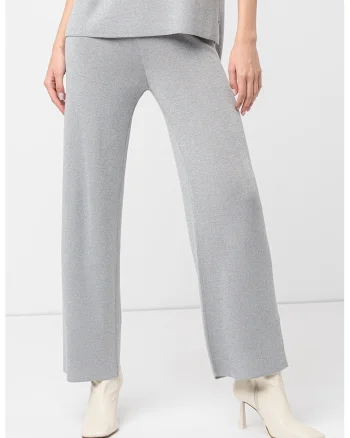 Pantaloni cu talie inalta Vixandra, Gri