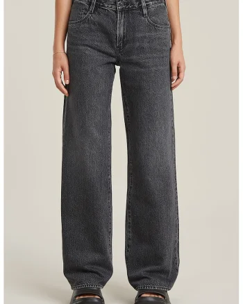 Blugi relaxed fit Judee, Gri carbune