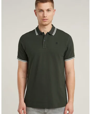 Tricou polo slim fit Dunda, Gri antracit