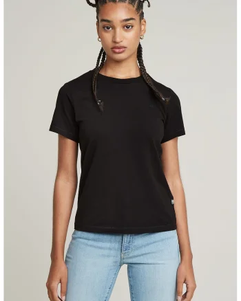 Tricou uni de bumbac organic, Negru