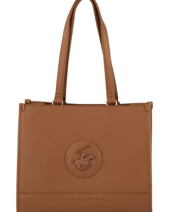 Geanta shopper din piele ecologica, Cinnamon