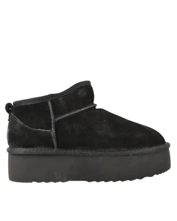 Ghete dama,  1250, negru, piele intoarsa, Negru