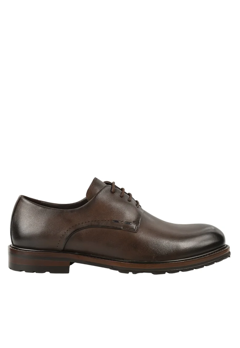 Pantofi eleganti, barbati,  KD2-206161B maro, piele naturala, Maro