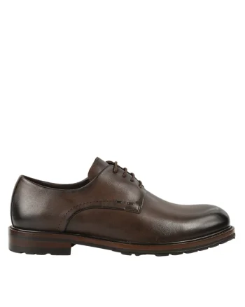 Pantofi eleganti, barbati,  KD2-206161B maro, piele naturala, Maro