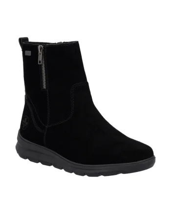 Ghete de dama  casual, piele intoarsa, negru