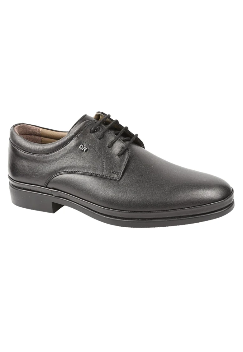 Pantofi casual, barbati,  B25-2023 negru, piele naturala, Negru