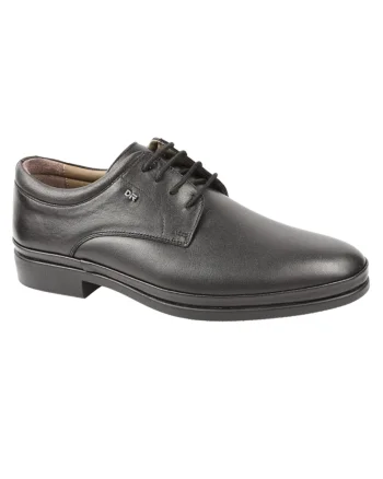 Pantofi casual, barbati,  B25-2023 negru, piele naturala, Negru