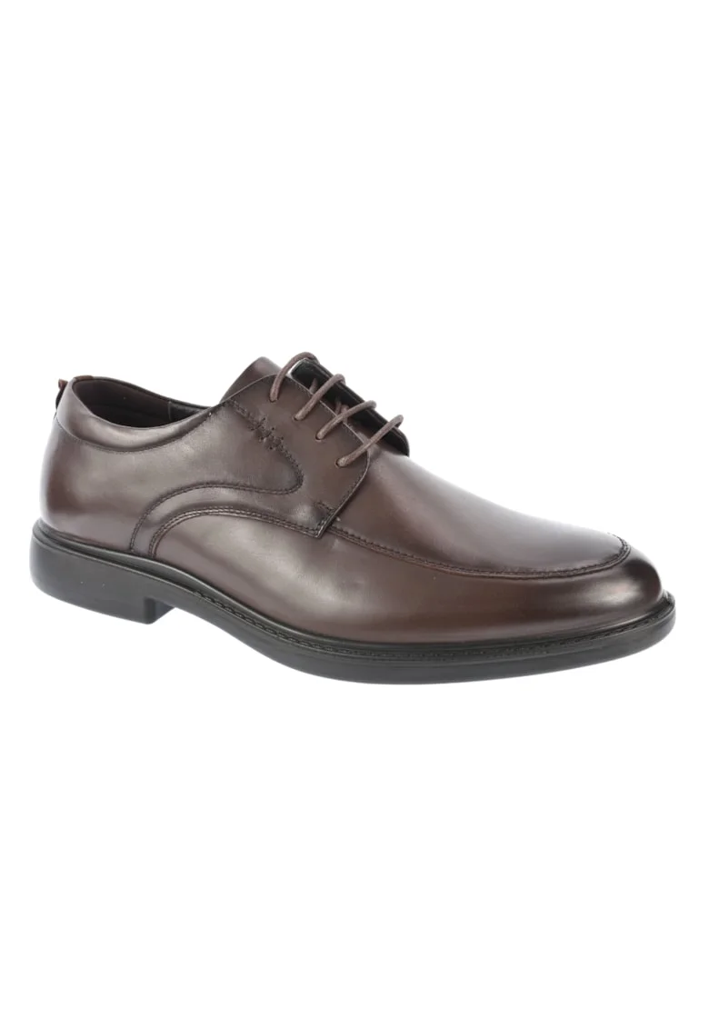 Pantofi eleganti, barbati,  7D1213-02 maro, piele naturala, Maro