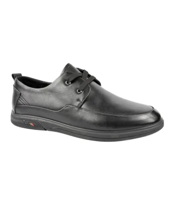 Pantofi casual, barbati,  9991191 negru, piele naturala, Negru