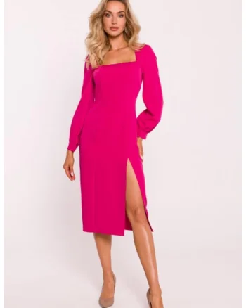 Rochie cu slit inalt pe picior