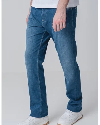 Blugi regular fit, Albastru pastel