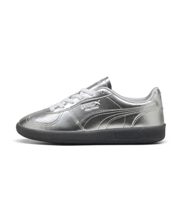 Pantofi sport de piele ecologica Palermo, Argintiu