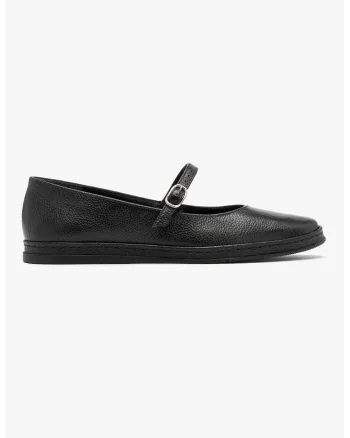 Pantofi Mary Jane de piele, Negru