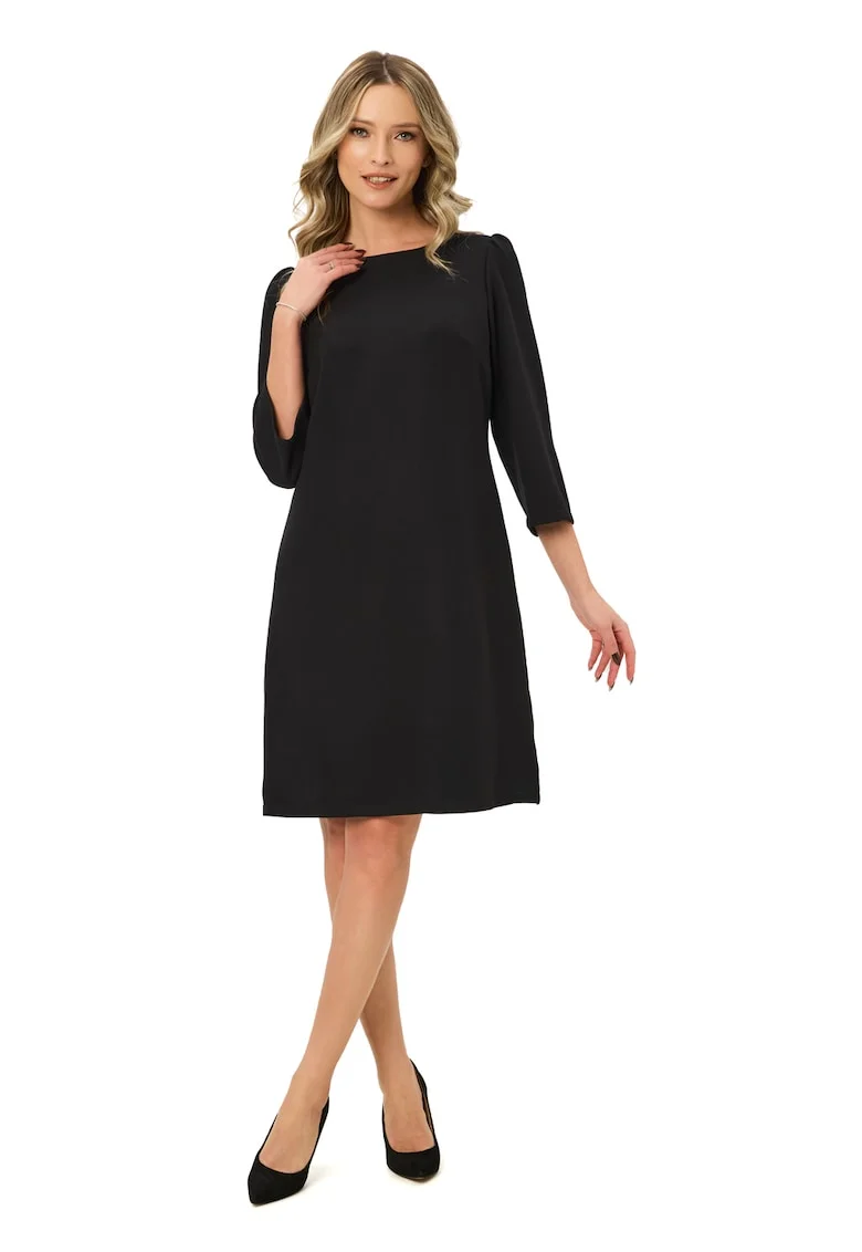 Rochie midi dreapta, Negru