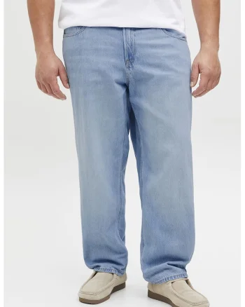 Blugi relaxed fit, Albastru deschis