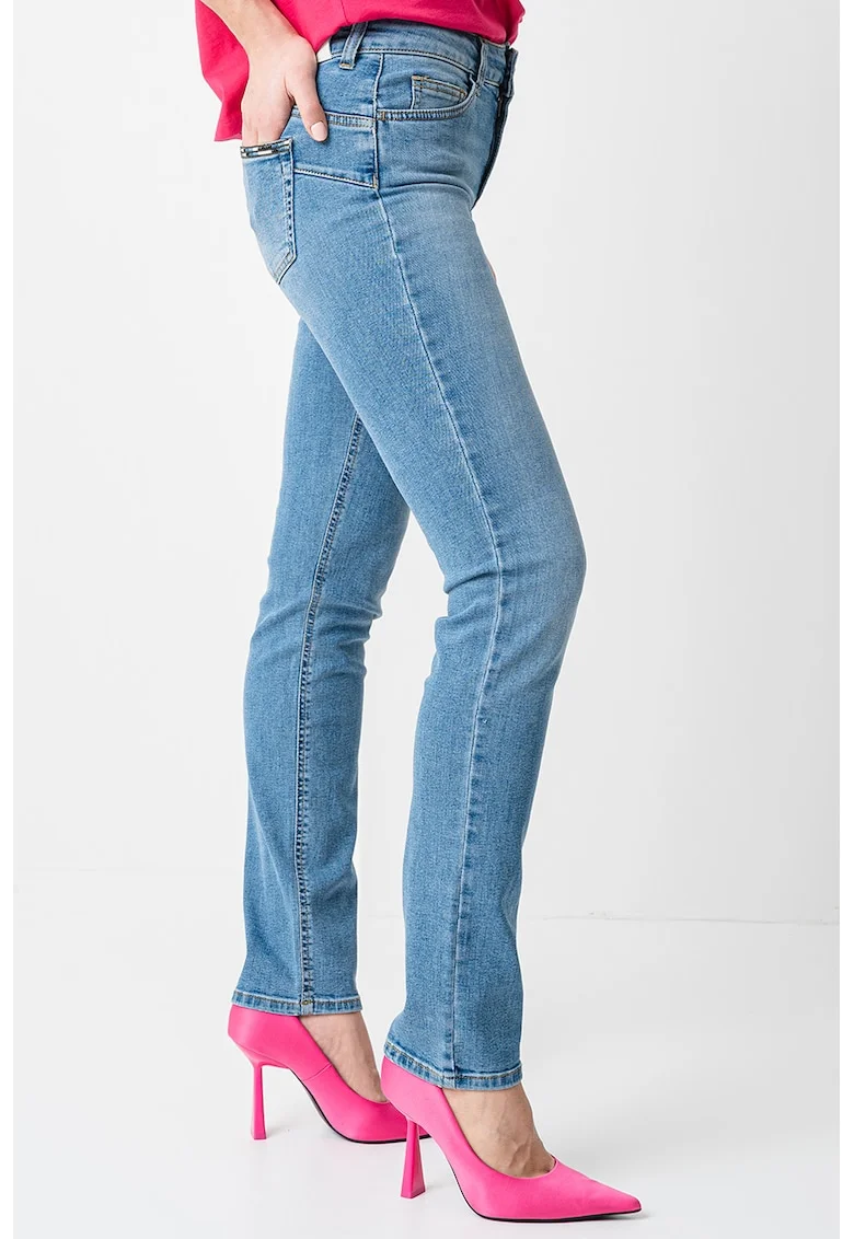 Blugi regular fit din amestec de bumbac, Albastru