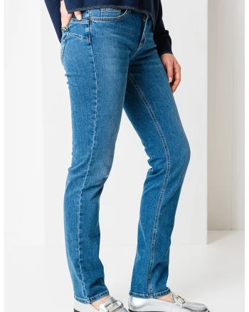 Blugi regular fit din amestec de bumbac, Albastru prafuit