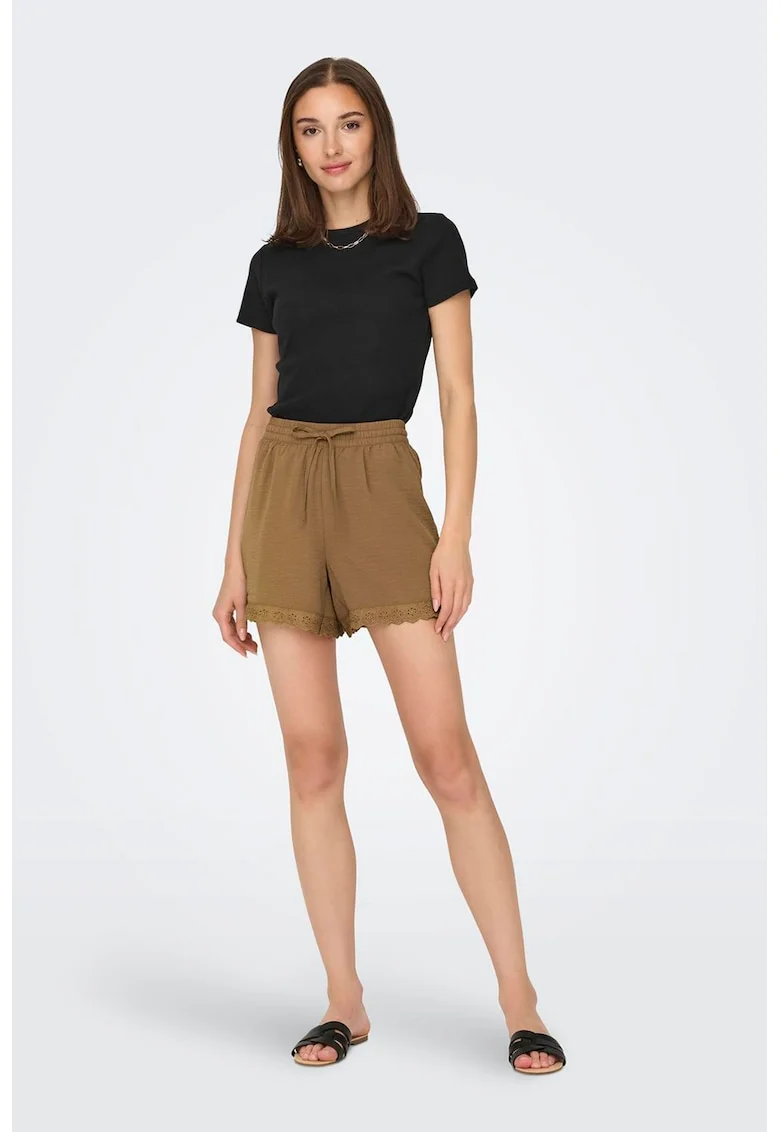Tricou striat cu decolteu la baza gatului, Negru stins