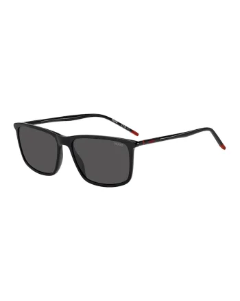 Ochelari de soare patrati cu logo discret, Rosu/Negru