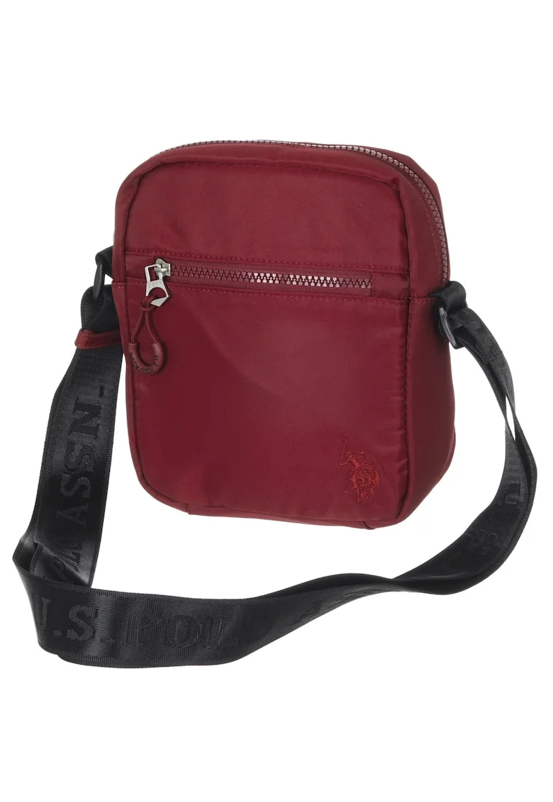 Geanta  BIGFORK SMALL, bordo, 21x16x4cm, material 100% nylon, curea reglabila