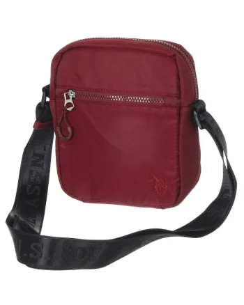 Geanta  BIGFORK SMALL, bordo, 21x16x4cm, material 100% nylon, curea reglabila