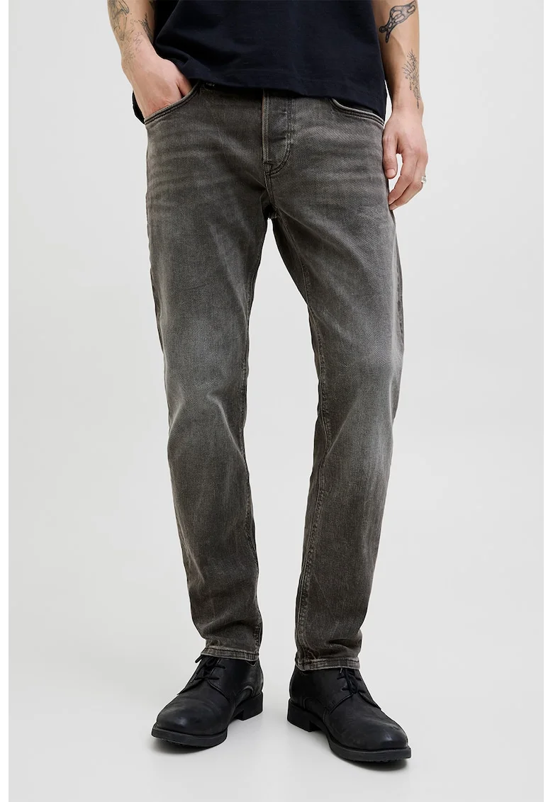 Blugi slim fit, Gri inchis