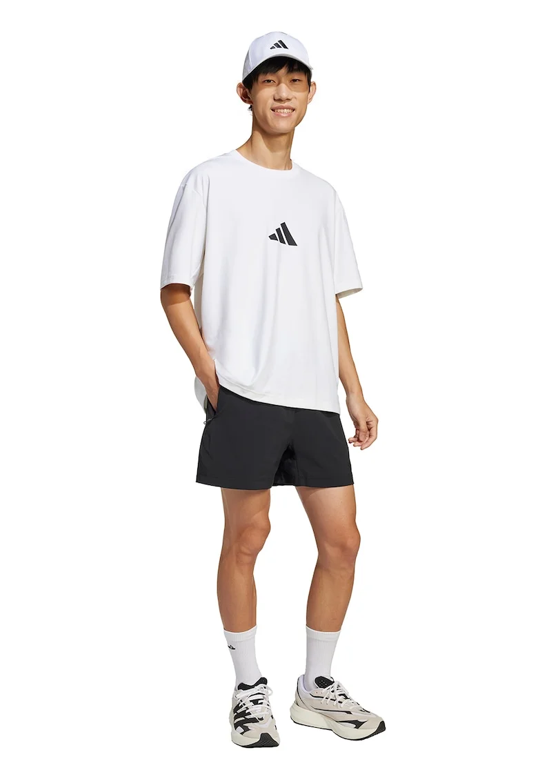 Tricou lejer Z.N.E., Negru/Alb optic