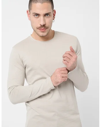 Bluza din bumbac cu aplicatie logo Tacks, Alb murdar