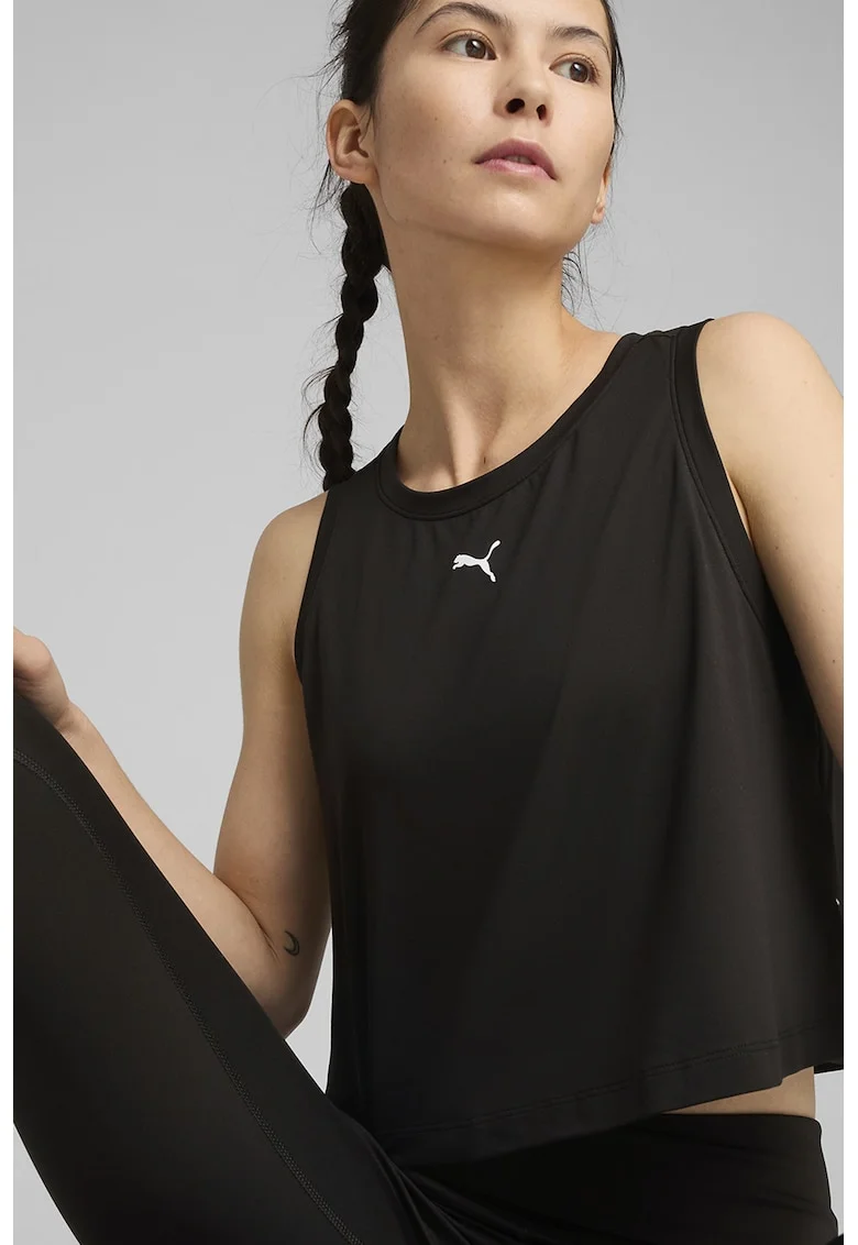 Top crop pentru fitness, Negru